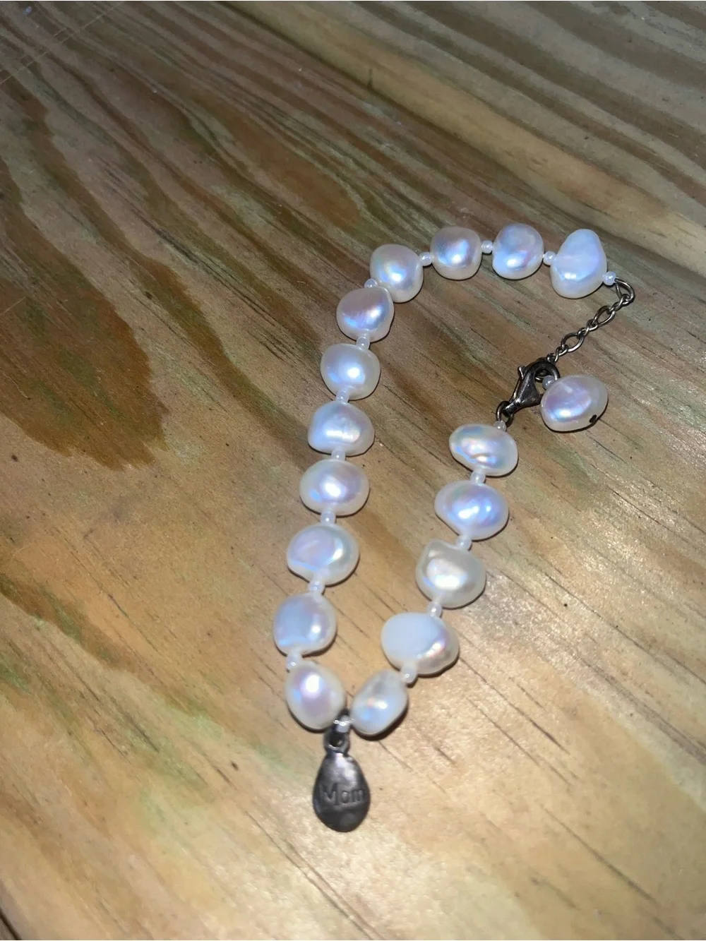 Freshwater Pearl Bracelet in White - Unbranded
